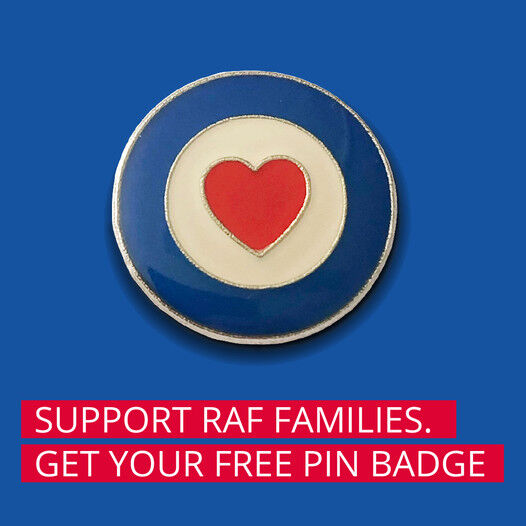 Register your interest and receive a FREE pin badge RAF Benevolent Fund